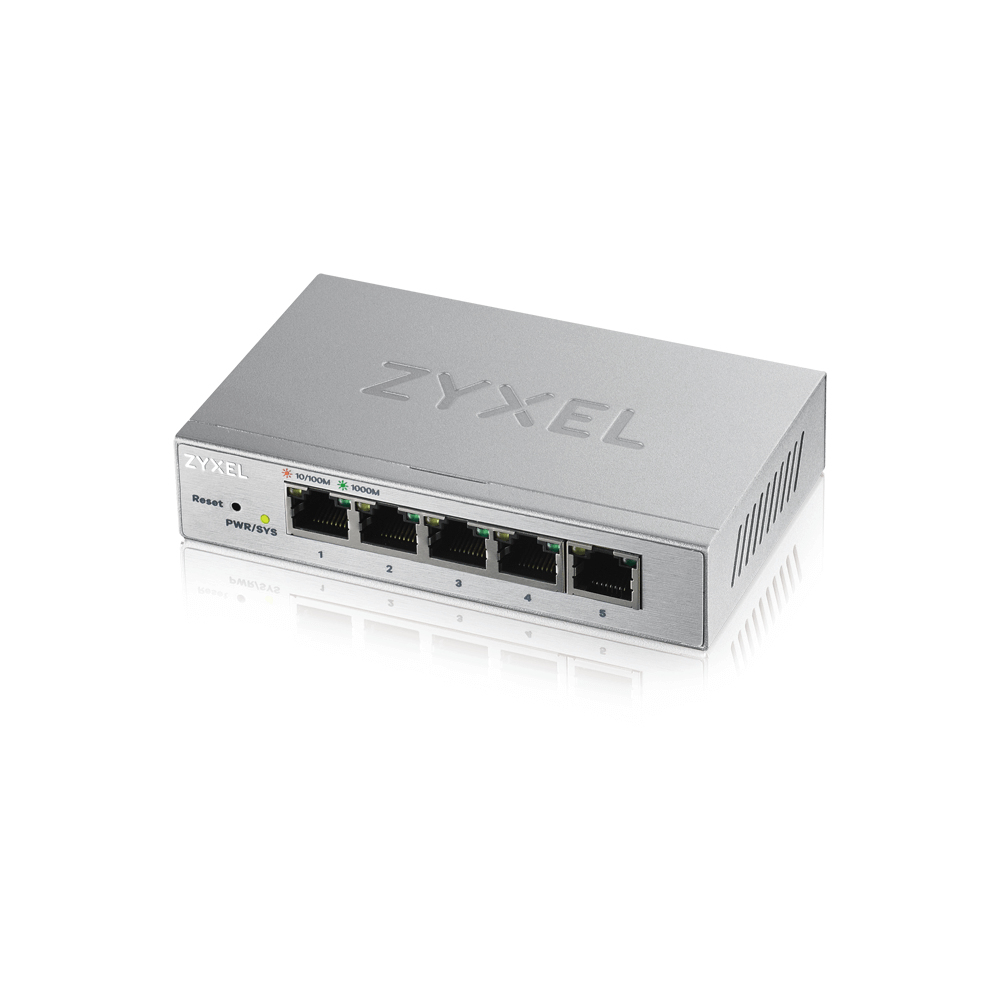Zyxel | GS1200-5 | Web Managed Gigabit Switch | 5x Port | 1Gbit/s