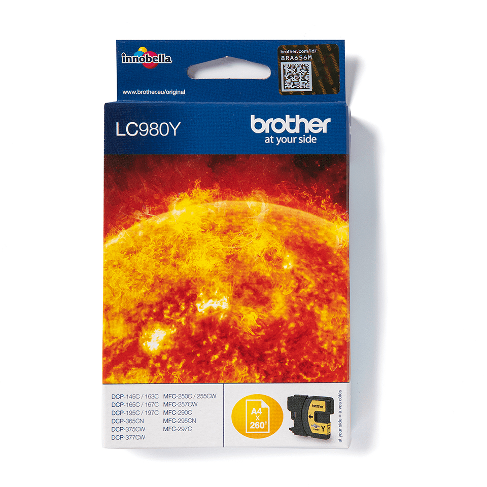 Brother LC980 | 260Pages | Gul