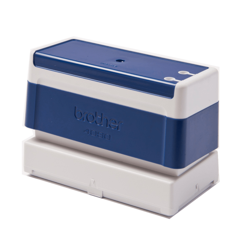 Pack 6 bleu self-inking stamps 40x90 mm