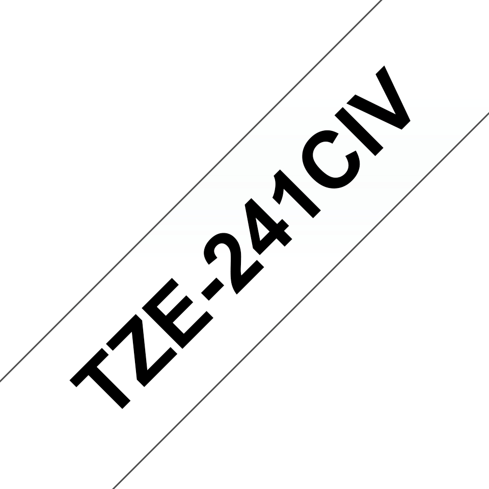 Tape/18mm black on white no blistering