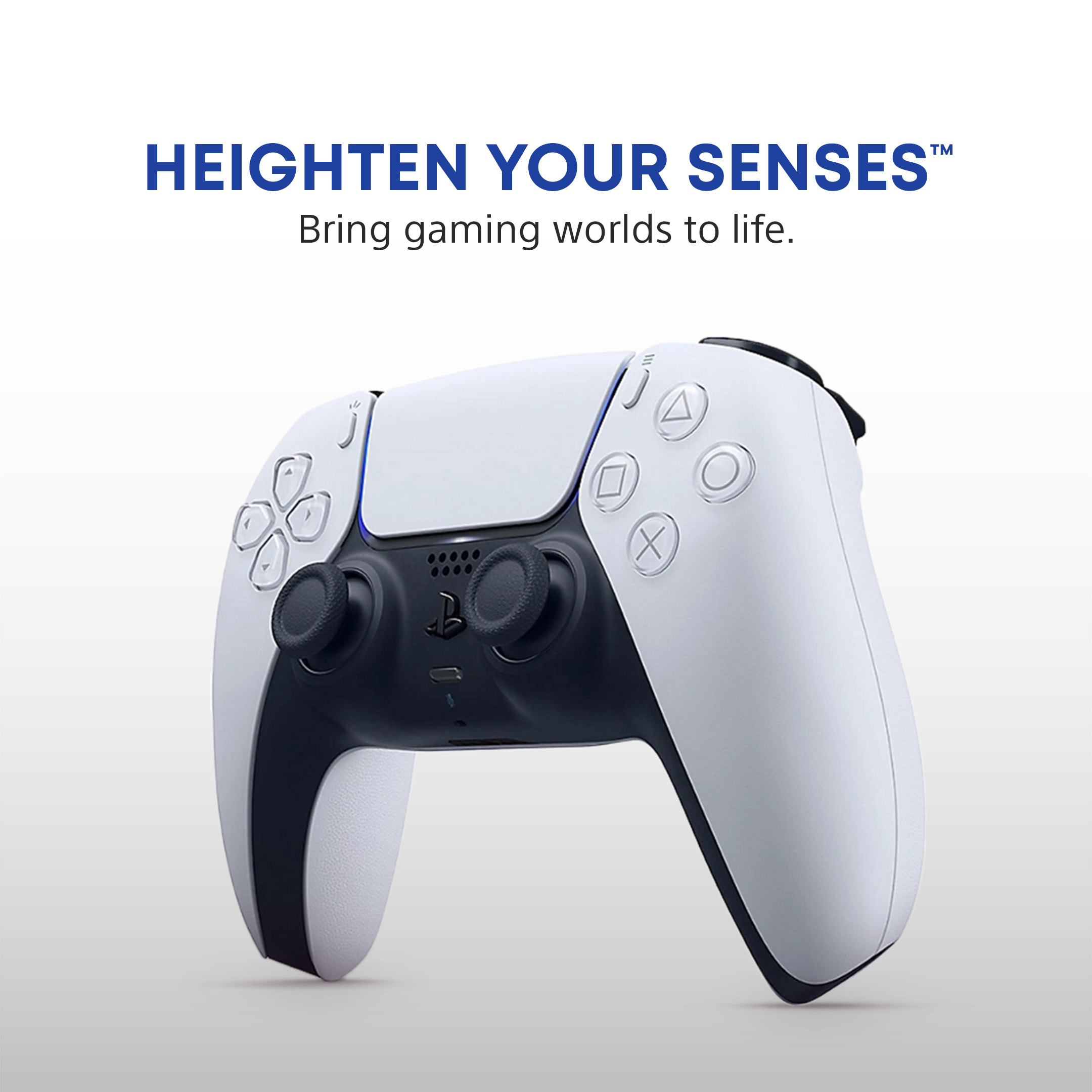 Sony DualSense Gamepad Sort Hvid