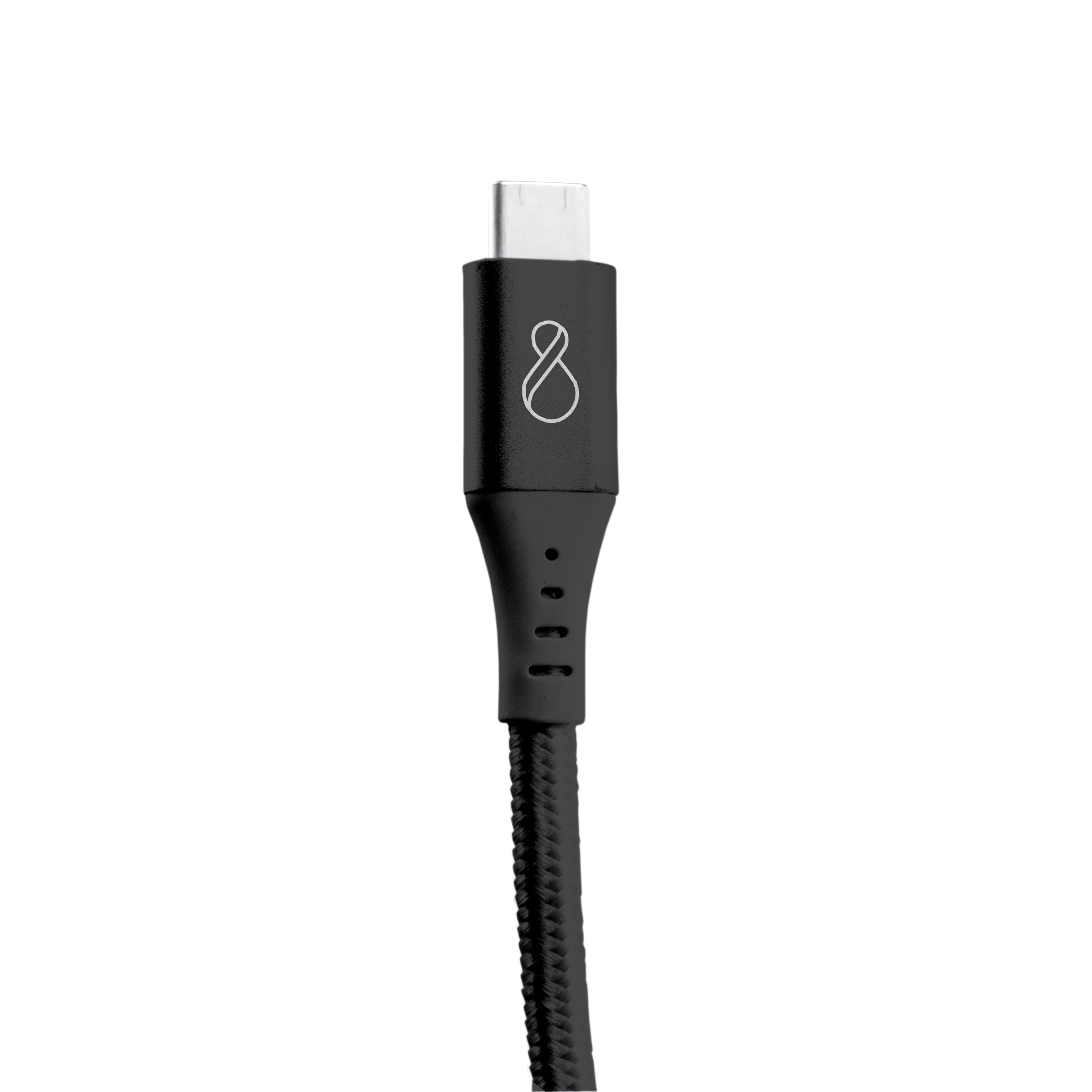 Ochno USB-C Cable | Straight | DP 1.4 Video Alt Mode | Male/Male | USB-C - USB-C | 3.2 Gen 2 | Braided | 0,7m | Sort