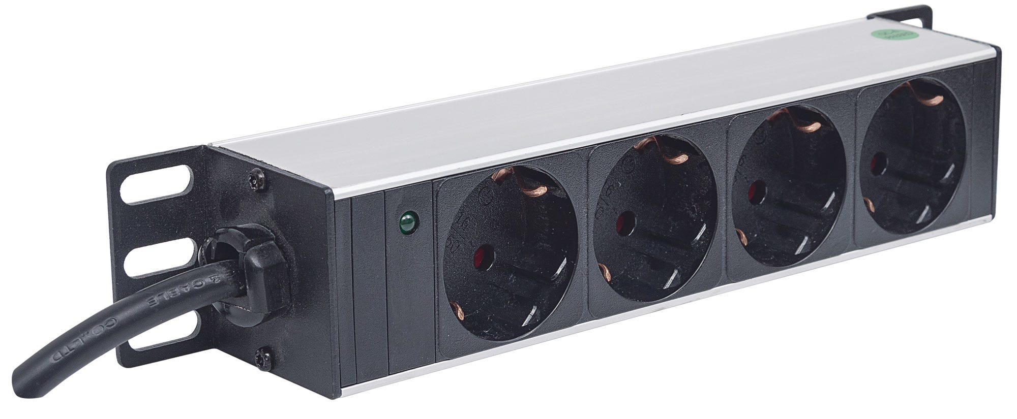Intellinet 10" 1U Rackmount 4-Way Powe