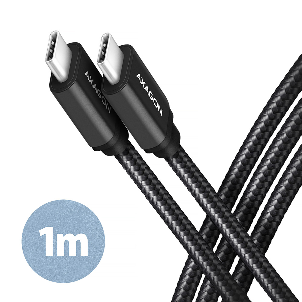 Axagon BUCM3-CM10AB USB-kabel USB 3.2 Gen 1 (3.1 Gen 1) 1 m USB C Sort