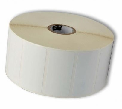 Label, Polyester, 30x12mm, Thermal Transfer, Z-ULTIMATE 3000T WHITE, Coated, Permanent Adhesive, 76mm Core