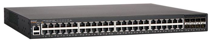 Brocade 48x1GbE RJ45, 8x1GbE SFP, 8x1GbE SFP+, PoE 740 W, EEE, OpenFlow. Layer 3 routing