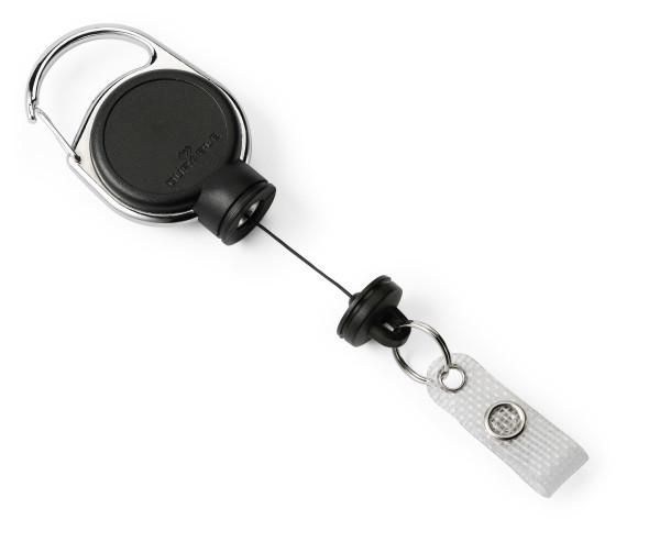 Durable Retractable reel EXTRA STRONG with snap button strap + keyring