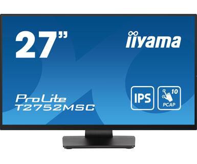 iiyama 27” Optical Bonded PCAP 10pt touchscreen monitor with IPS panel technology, edge-to-edge glass design and anti-fingerprint coating