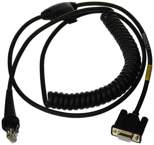 IND RS232 5V SIGNL BLK DB9 FEM 3M COILED 5V EXTERNAL POWER