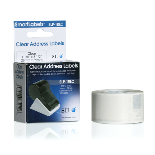 SLP-2RLC CLEAR LABEL 28X89MM