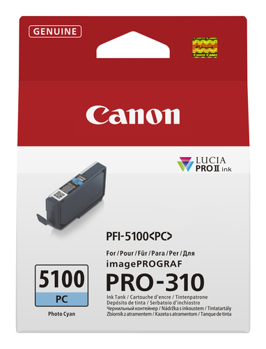 INK PFI-5100 PC EUR PHOTO CYAN INK TANK