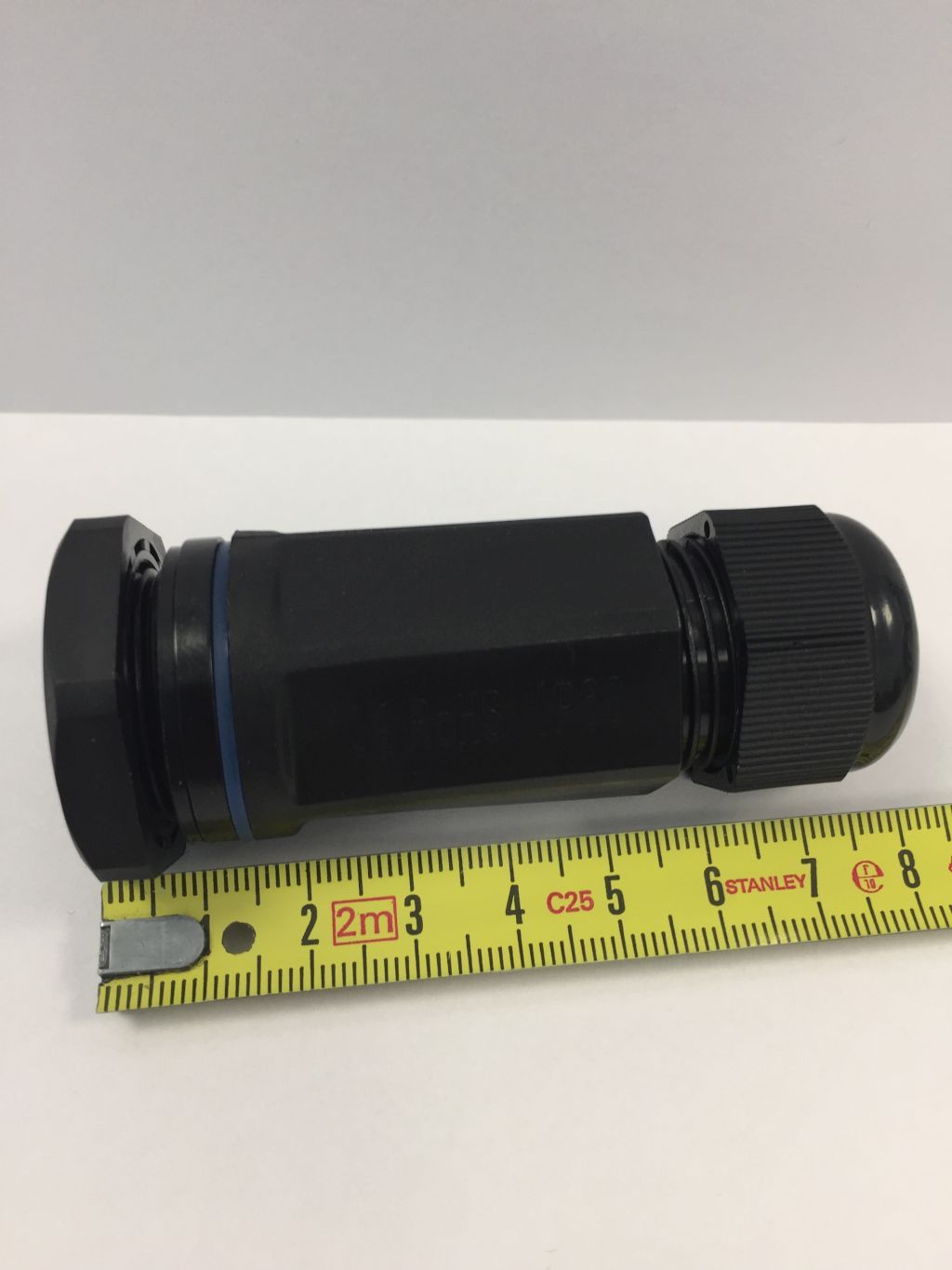 Installation cable gland M25x1.5 black IP68 long