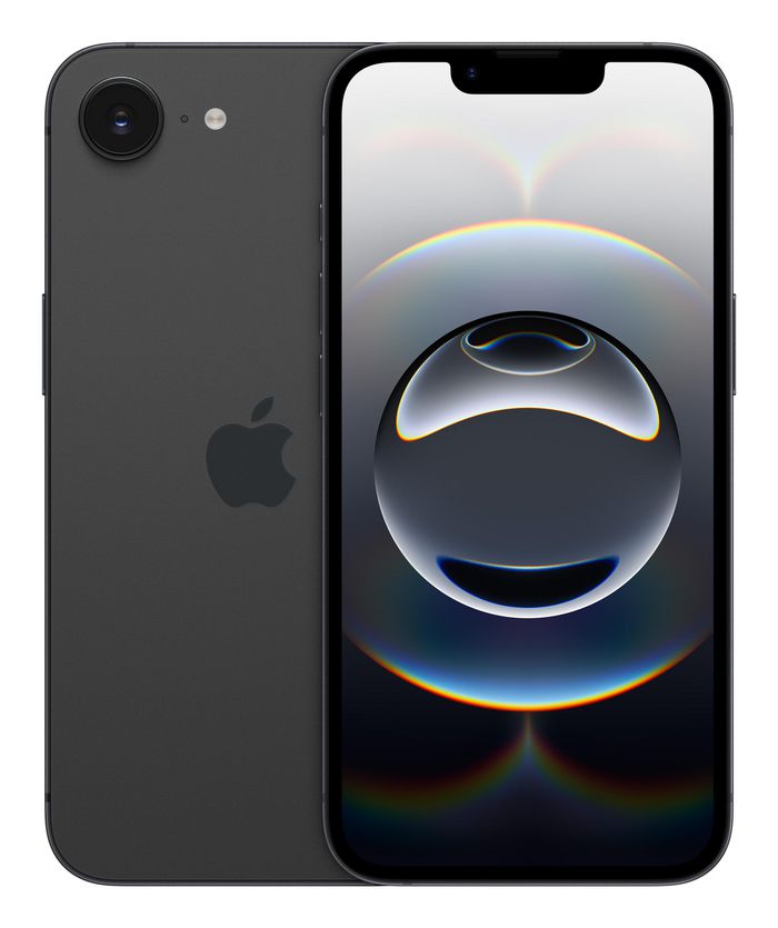 Apple iPhone 16e, 6.1", Super Retina XDR, 2532 x 1170, 460 ppi, 128GB, A18, 5G, Wi‑Fi 6, Bluetooth 5.3, 48MP+12MP, iOS 18