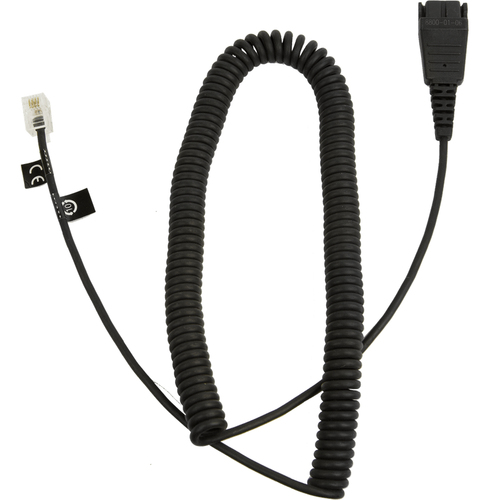 JABRA NEDRE HEADSETSLADD SPIRAL 2 M. QD/4PIN MODULAR