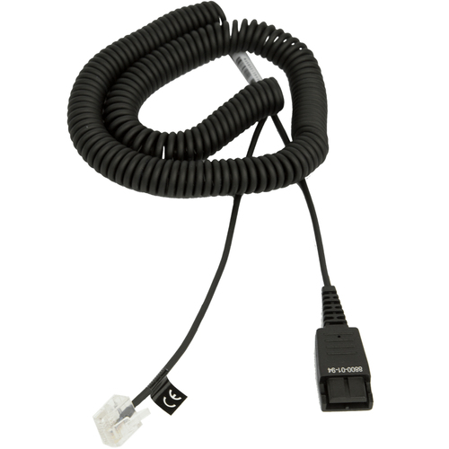JABRA SPIRAL 2 METER. QD/8PIN MODULAR (RJ45) SIEMENS OPENSTAGE