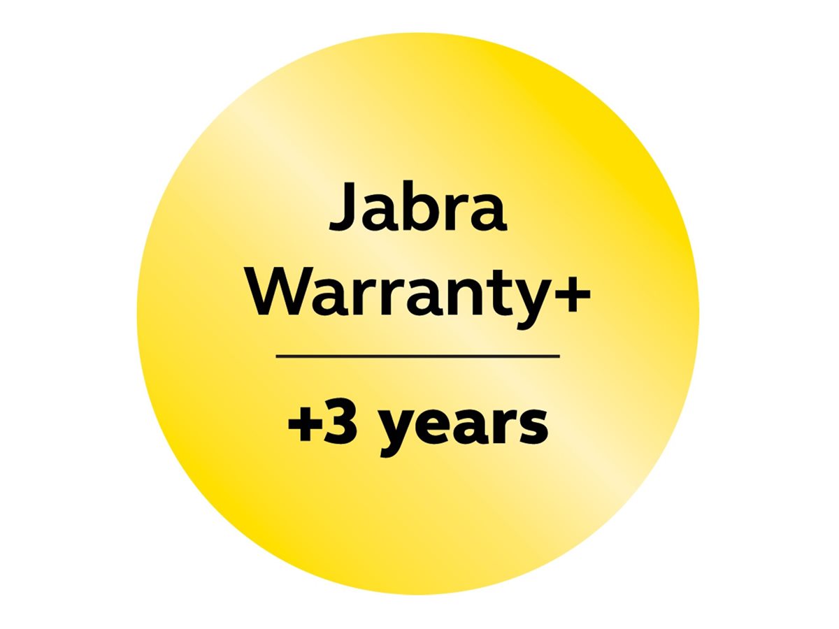 JABRA Warranty+ 3y P50 VBS 3 years extended warranty Available only at time of product sale Not eligible for sale with P50 Room
