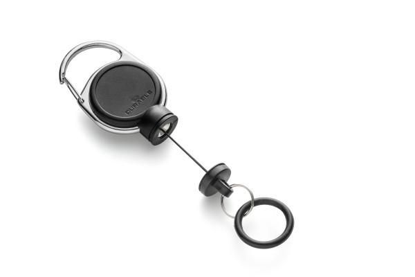 Durable Retractable reel EXTRA STRONG with disinfectant bottle holder
