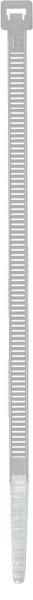 Mercodan cable ties 4.5x200mm, transparent, 100 pieces in one pose