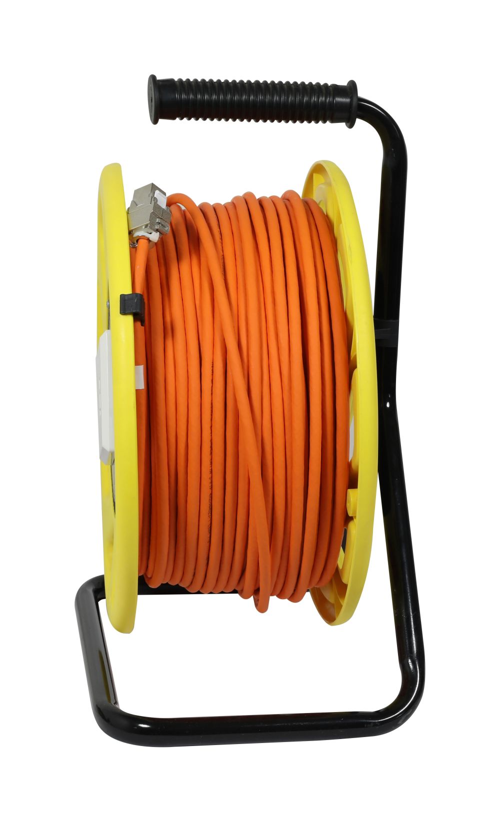 Kabeltrommel CAT6A 90m CAT7A Rohkabel SSTPSFTP mit 2x Buchsen RJ45CAT6A LSZH Synergy 21