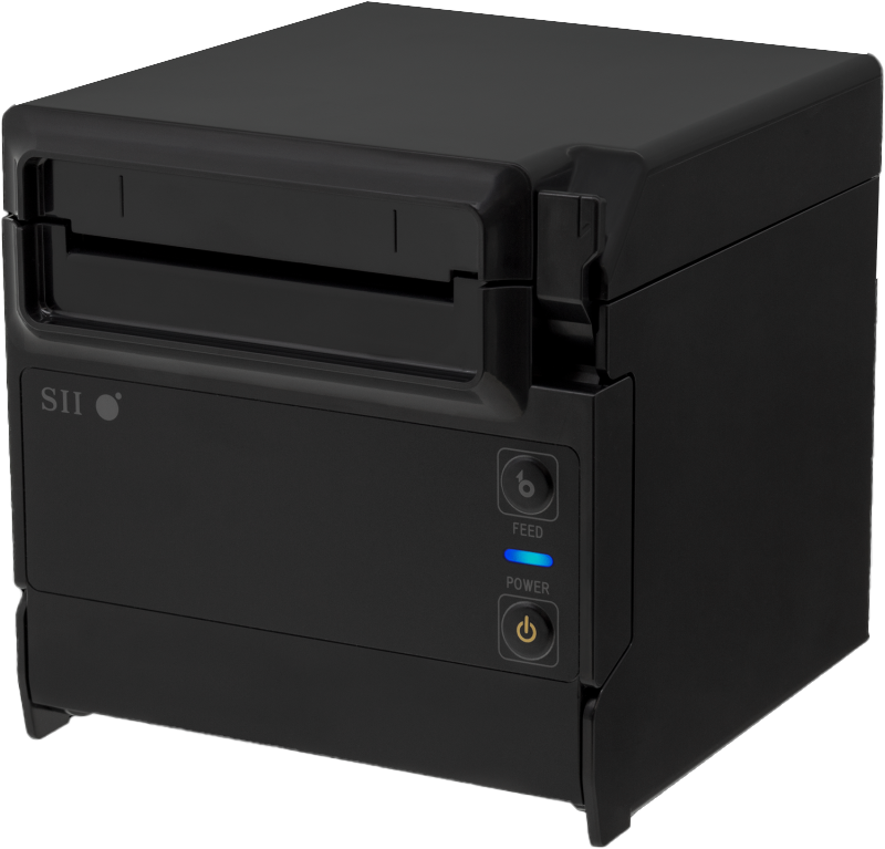 Cash register printer/receipt printer Seiko RP-F10, USB/USB-A, black (RP-F10-K27J1-2 10819)