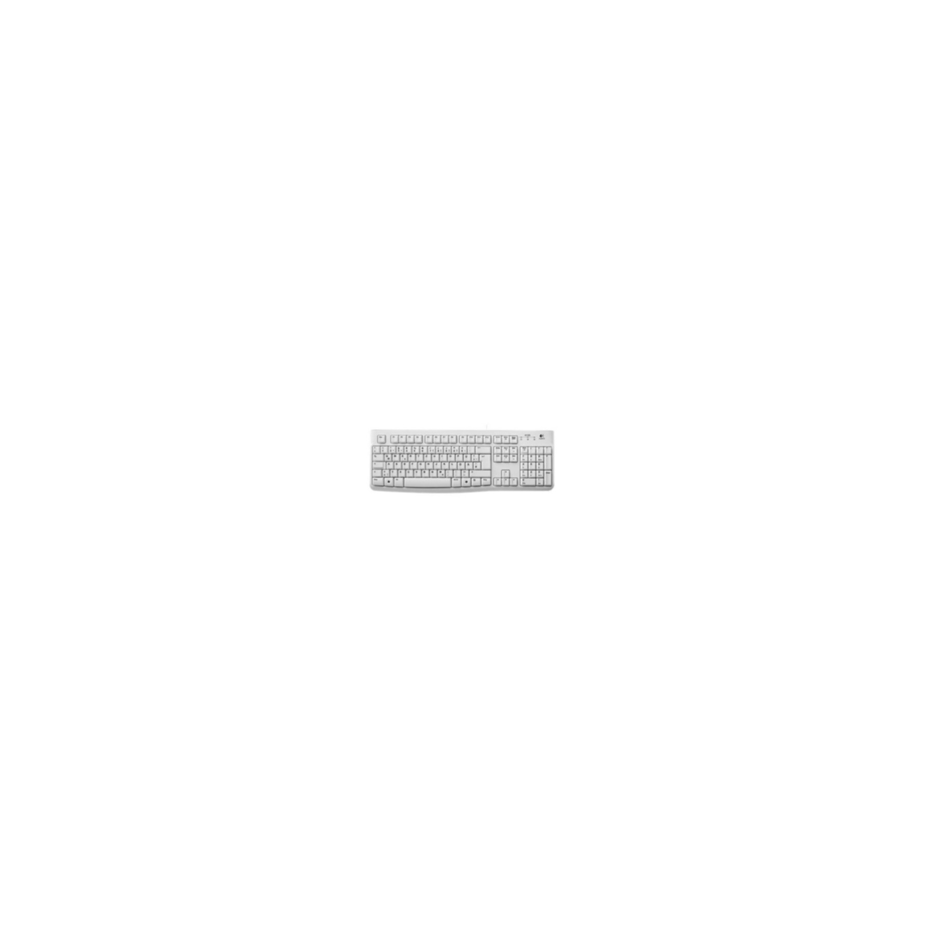 Keyboard Logitech OEM K120 wired white (DE) (920-003626)
