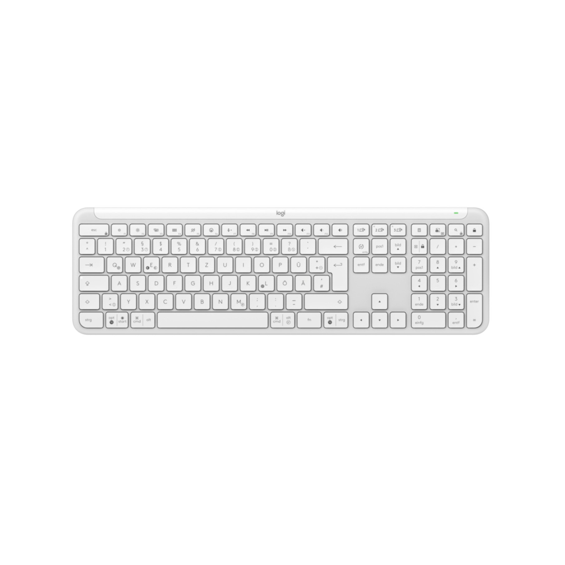 Keyboard Logitech Signature Wireless Slim K950 White (DE) (920-012452)
