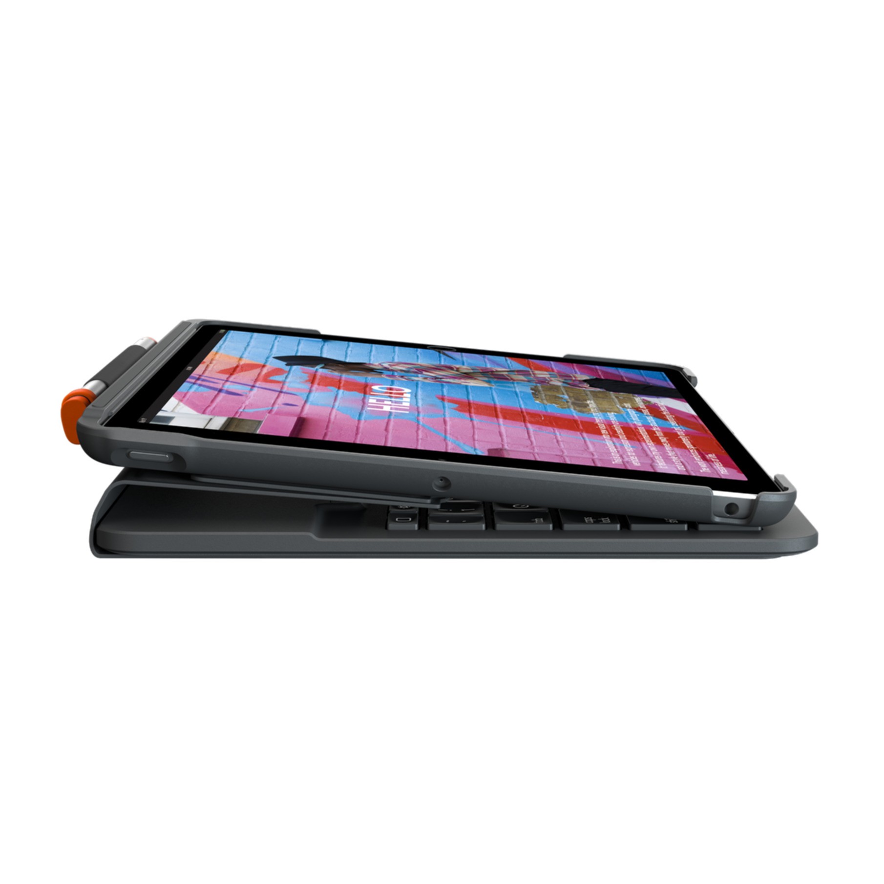 Keyboard Logitech Slim Folio gray (DE) (920-009474)