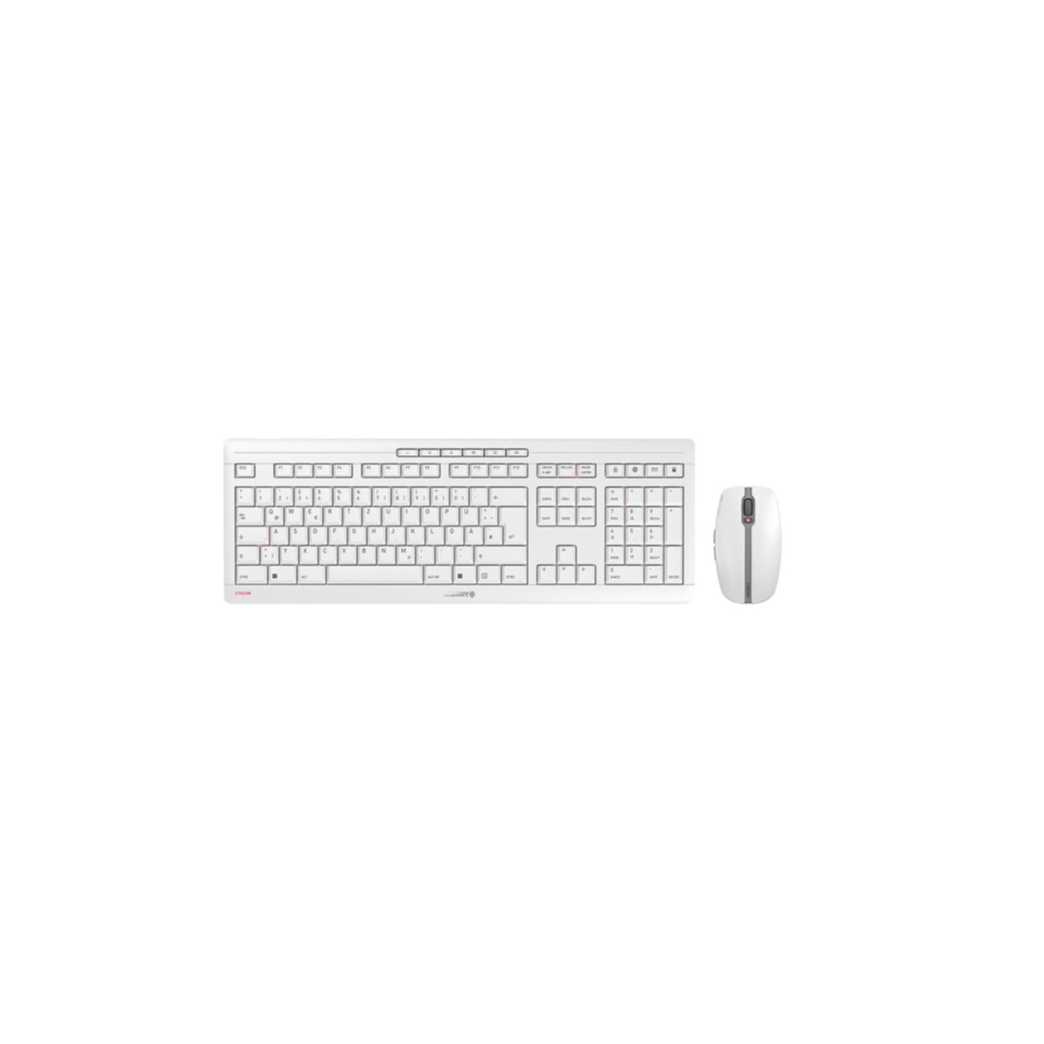 Keyboard & Mouse Cherry Stream DESKTOP RECHARGE white-gray (JD-8560DE-0)