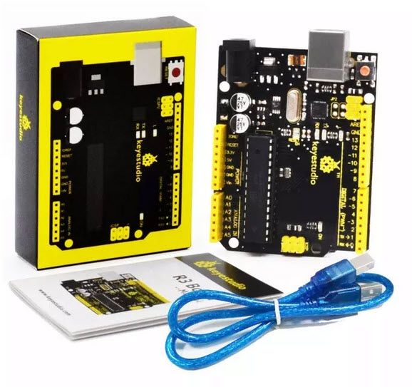 Keyestudio UNO R3 Development Board Compatible With Arduino Uno R3 +USB Cable