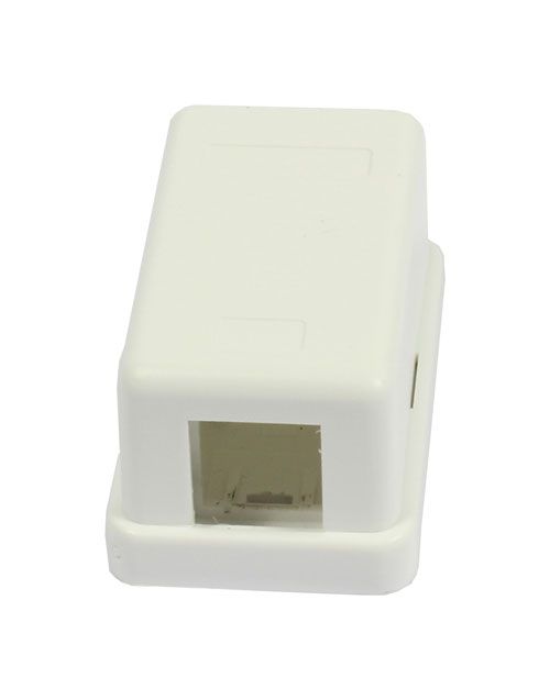 Keystone, module carrier, AP sockets for 1xTP module, pure white, Synergy 21