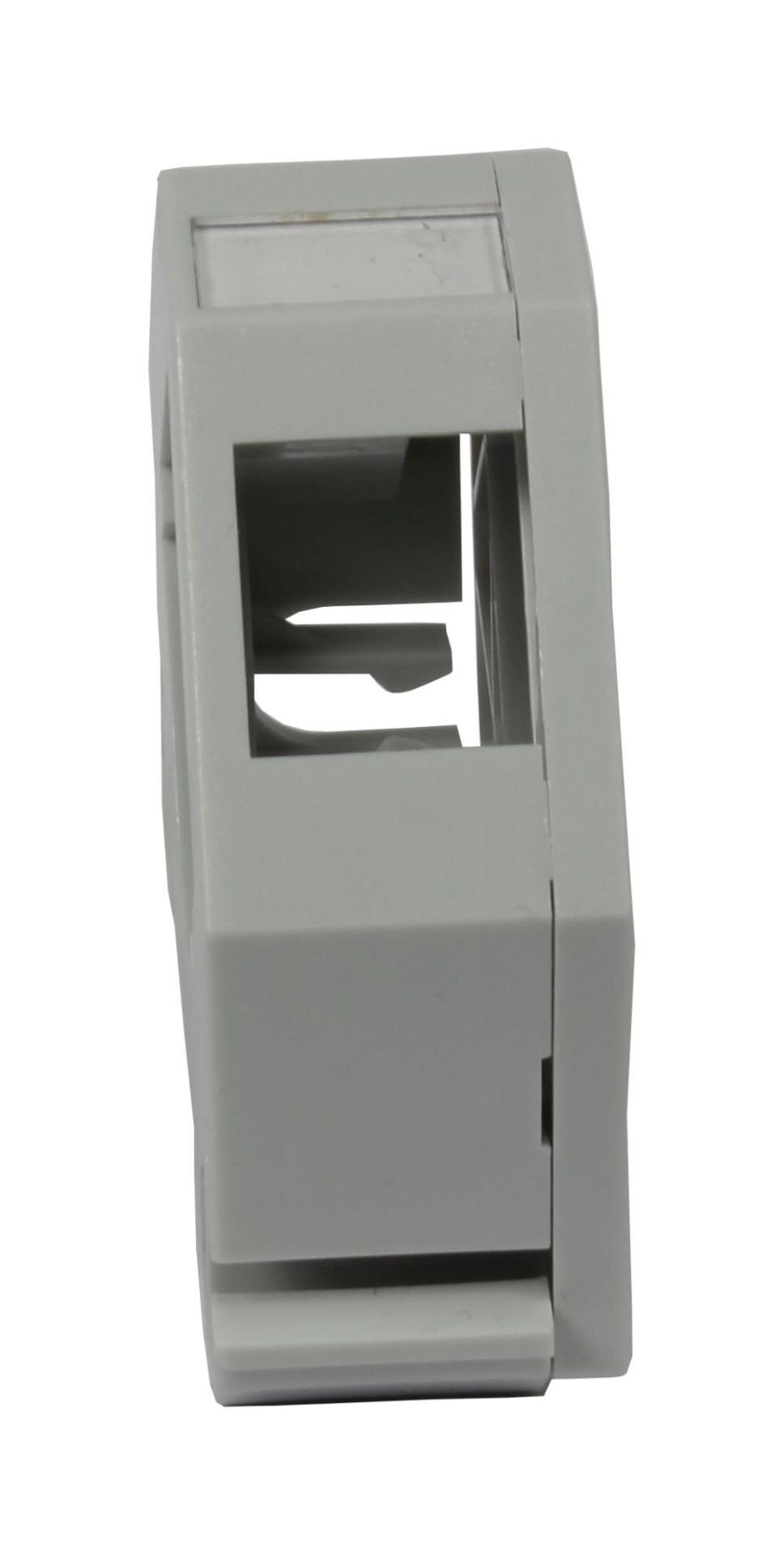 Keystone, module carrier, DIN Rail, ABS, for 1xTP module, top-hat rail adapter, Synergy 21