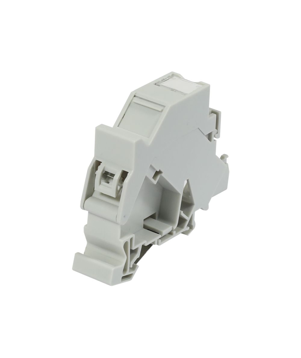 Keystone, module carrier, DIN Rail slim, ABS, for 1xTP module (slim line), DIN rail adapter, Synergy 21