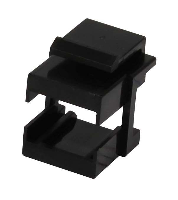 Keystone, module, holder for fiber optic couplings (LC), black, Synergy 21