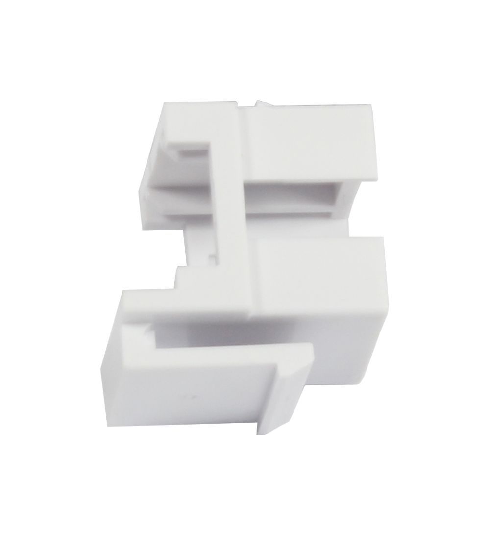 Keystone, module, holder for fiber optic couplings (LC), white, Synergy 21