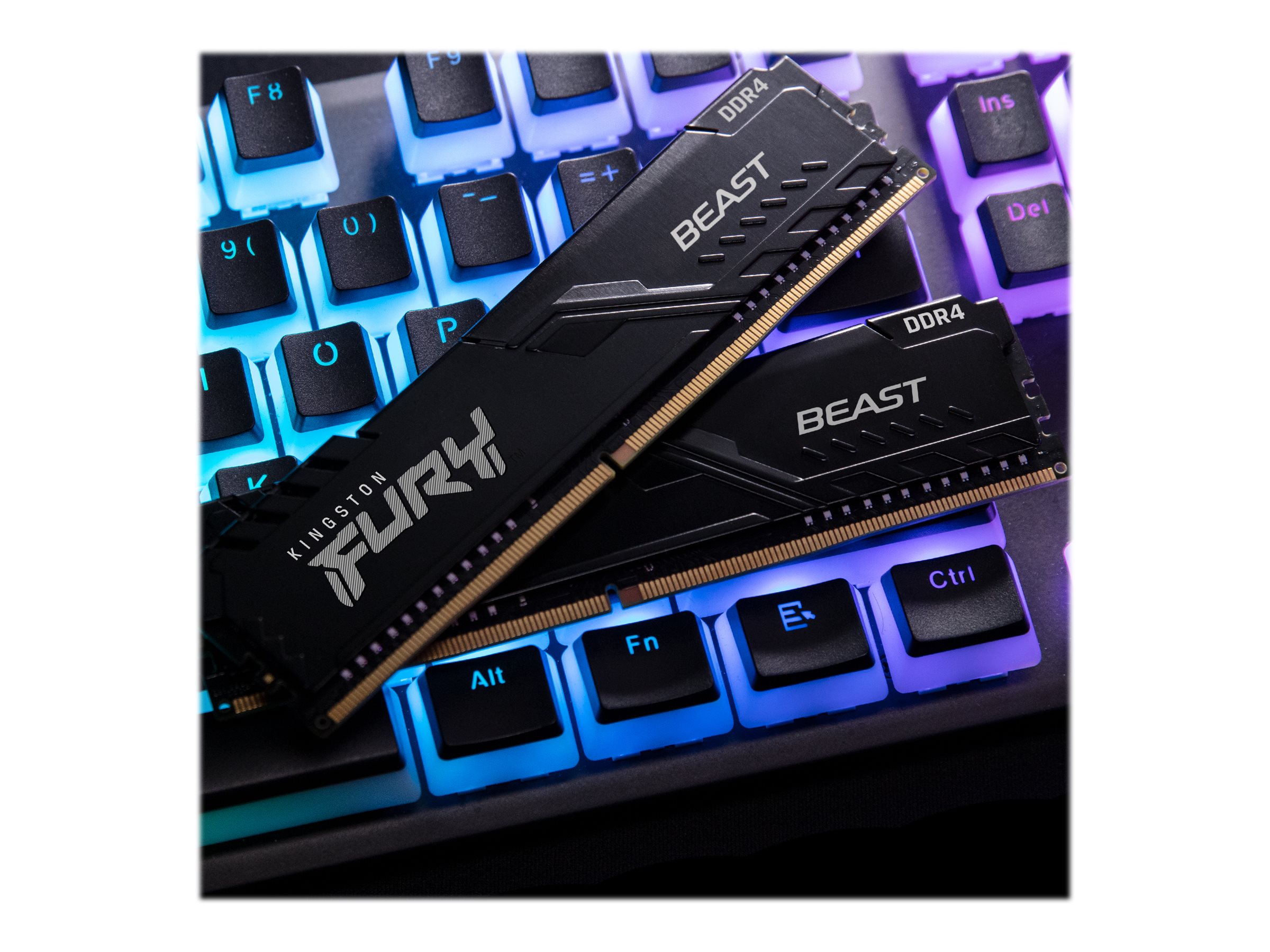 Kingston Technology FURY Beast 16GB 3200MT/s DDR4 CL16 DIMM (Kit of 2) Black