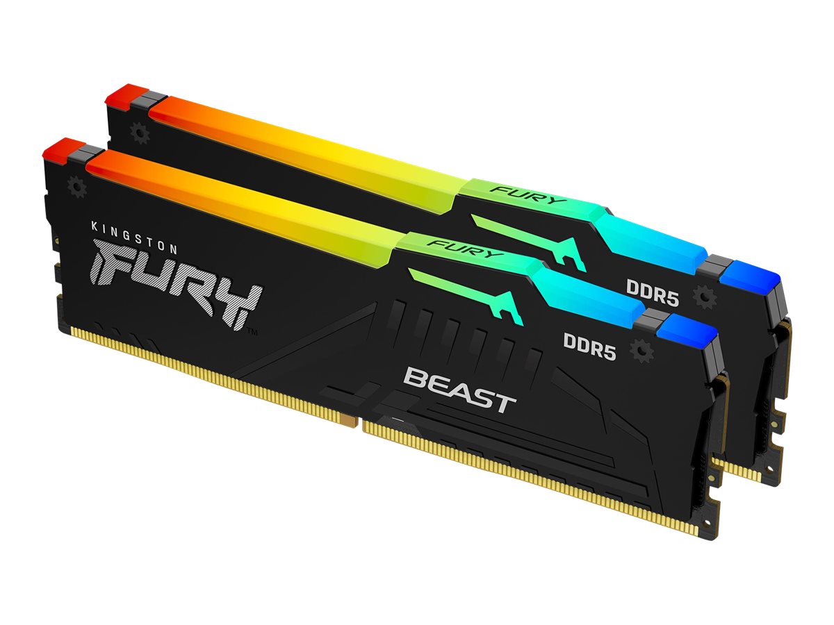 Kingston Technology FURY Beast 32GB 6000MT/s DDR5 CL36 DIMM (Kit of 2) RGB EXPO