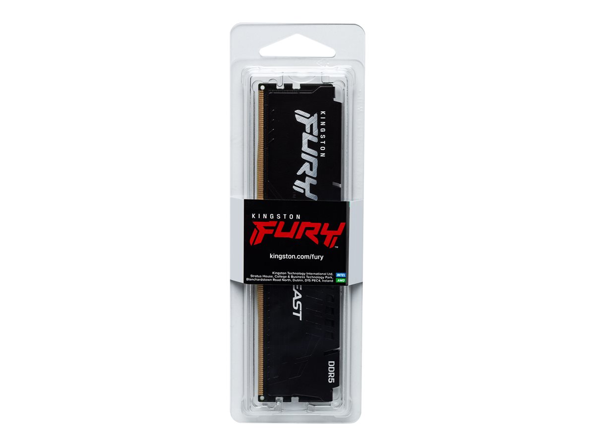Kingston Technology FURY Beast 64GB 5600MT/s DDR5 CL40 DIMM (Kit of 2) Black