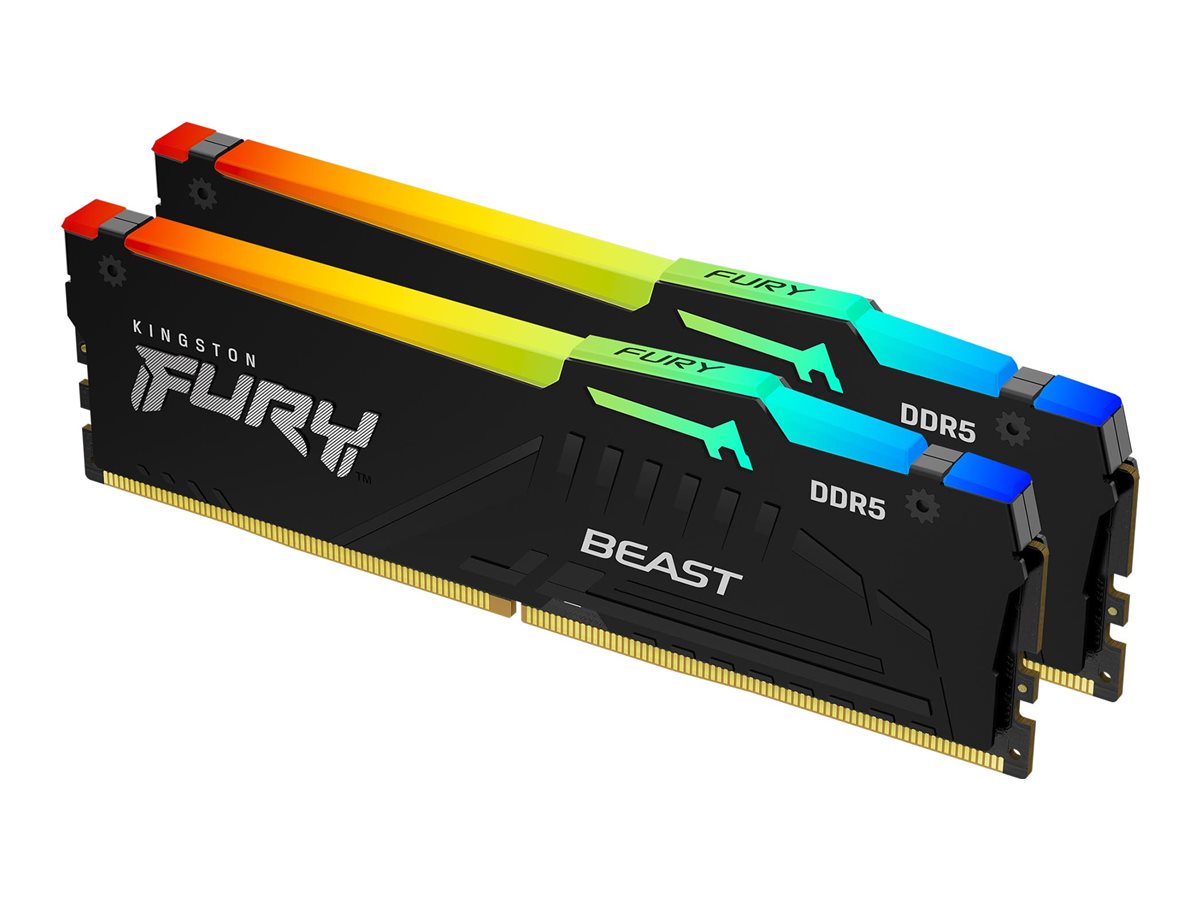 Kingston Technology FURY Beast 64GB 6000MT/s DDR5 CL30 DIMM (Kit of 2) RGB EXPO