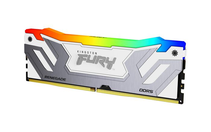 Kingston 24GB 8400MT/s DDR5 CL40 CUDIMM FURY Renegade RGB White XMP