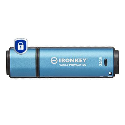 Kingston 32GB IronKey Vault Privacy 50 AES-256 Encrypted, FIPS 197