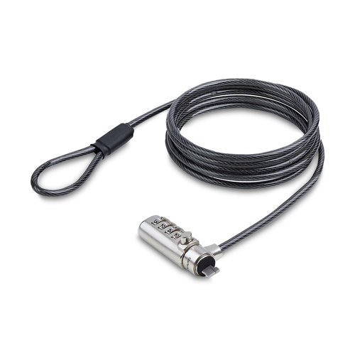 LAPTOP NANO CABLE LOCK 6.6FT - COMPUTER DESK ANTI-THEFT SECURIT