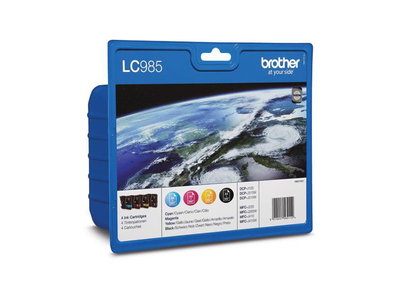 Ink/Blister 4pk BK/C/M/Y DCP-J315/J125