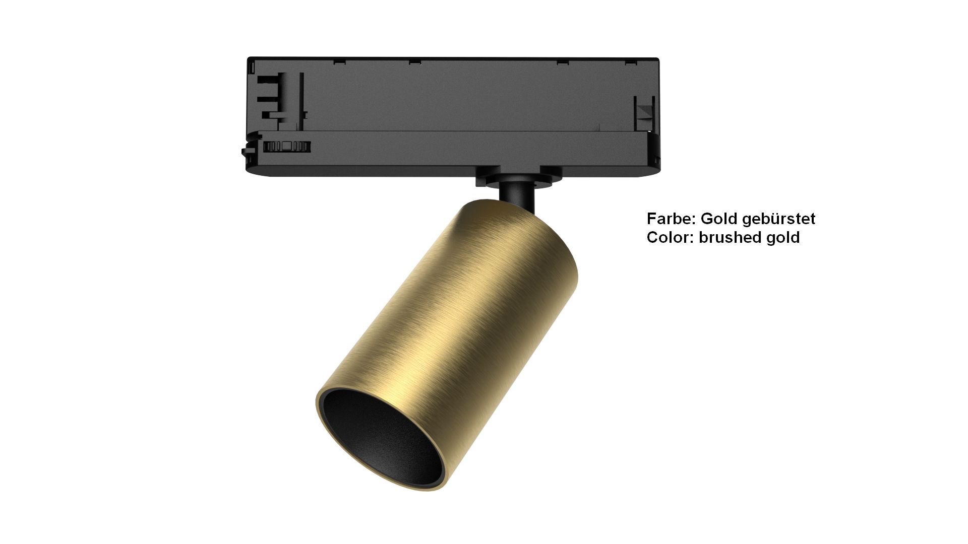 Synergy 21 LED TrackSerie für Stromschiene VLFSerie Wechselgehäuse brushed gold