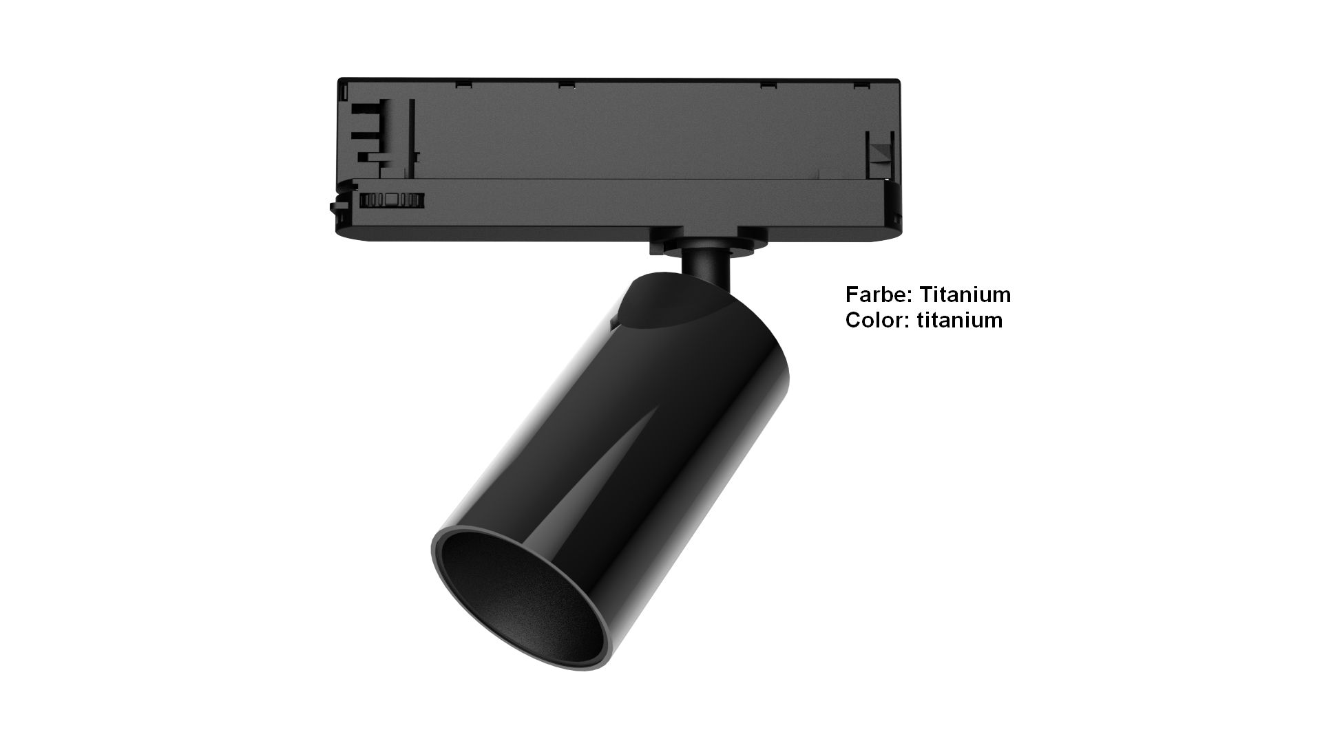 Synergy 21 LED TrackSerie für Stromschiene VLFSerie Wechselgehäuse electroplated titanium