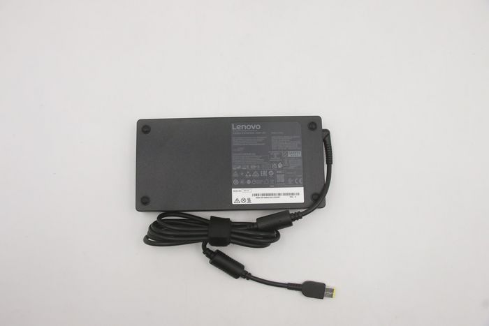 Lenovo Slim 300W AC adapter for notebooks, 20V output, 15A current, compatible with Lenovo devices, compact design.