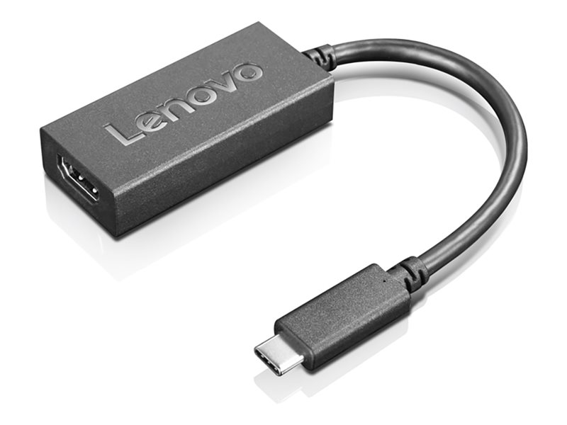 Lenovo 4X90R61022 video cable adapter 0.24 m USB Type-C HDMI Type A (Standard) Black