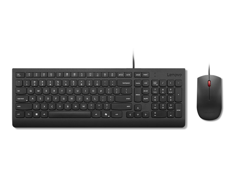 Lenovo 4X31R64446 keyboard Mouse included Universal USB Nordic Black
