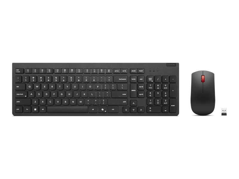 Lenovo 4X31R64477 keyboard Mouse included Office RF Wireless Norwegian Black