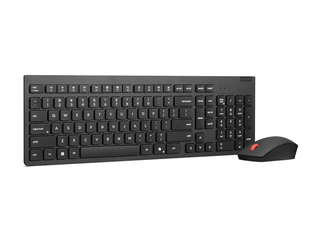 Lenovo 4X31R64462 keyboard Mouse included Office RF Wireless + Bluetooth Danish Black