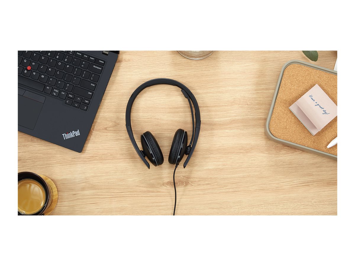 Lenovo 4XD1M45627 headphones/headset Wired Head-band USB Type-C Black